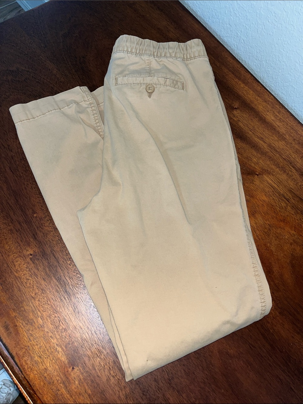 Old Navy Tan Straight-Leg Pants SZ M Flex - Picture 4 of 13